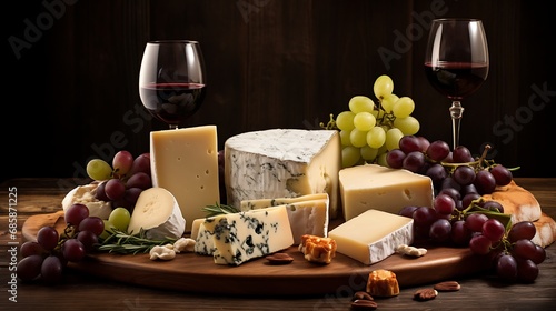 Rustic cheese and wine pairings