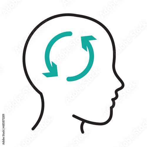 icon of thinking man