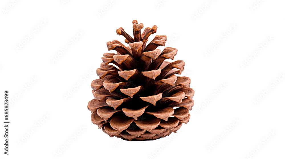 Pine cone isolated on transparent background, PNG image with background removed, Created with Generative Ai technology. Pine cone isolated on transparent background, PNG image with background removed, Created with Generative Ai technology.