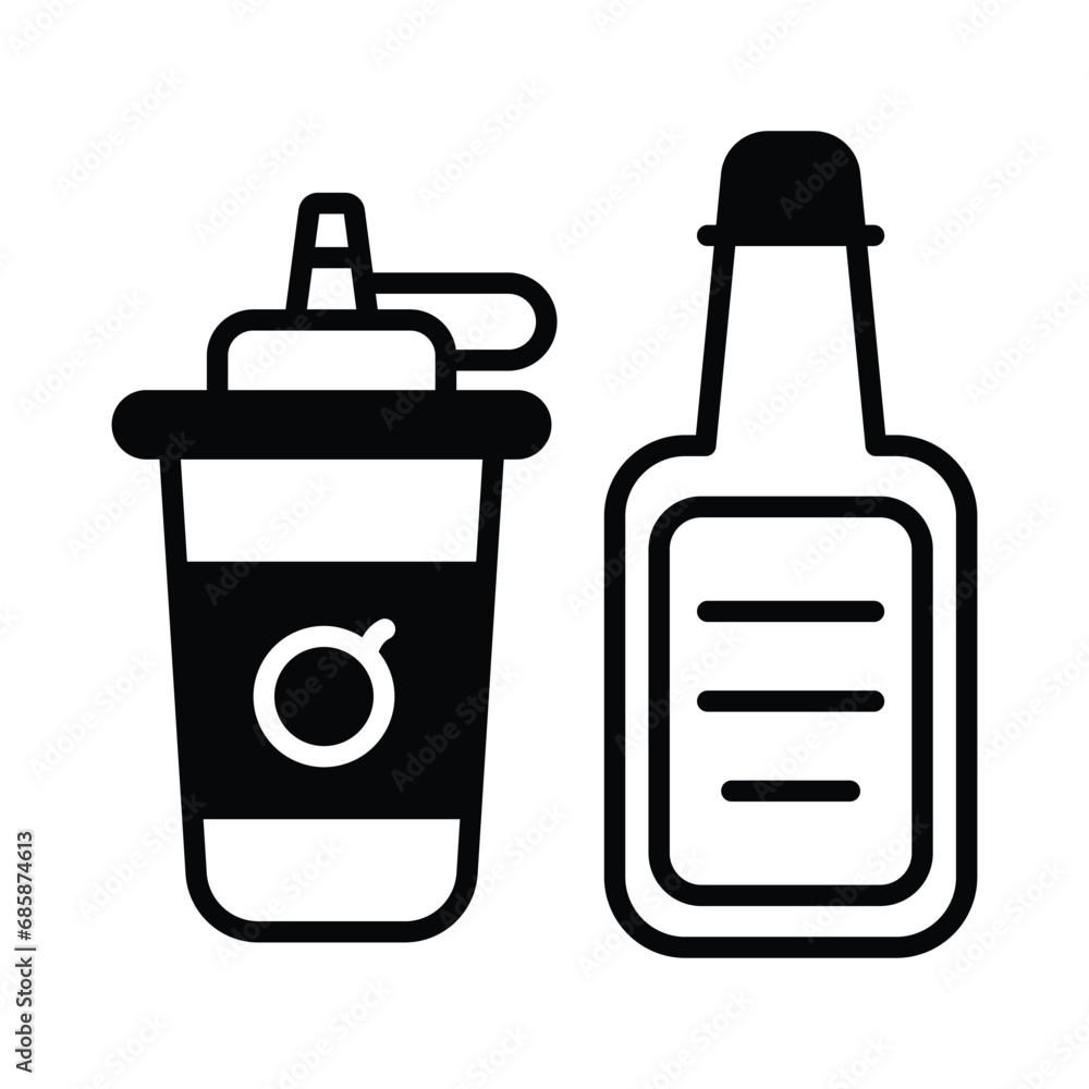 Sauce icon isolate white background vector stock illustration. Sauce icon isolate white background vector stock illustration.