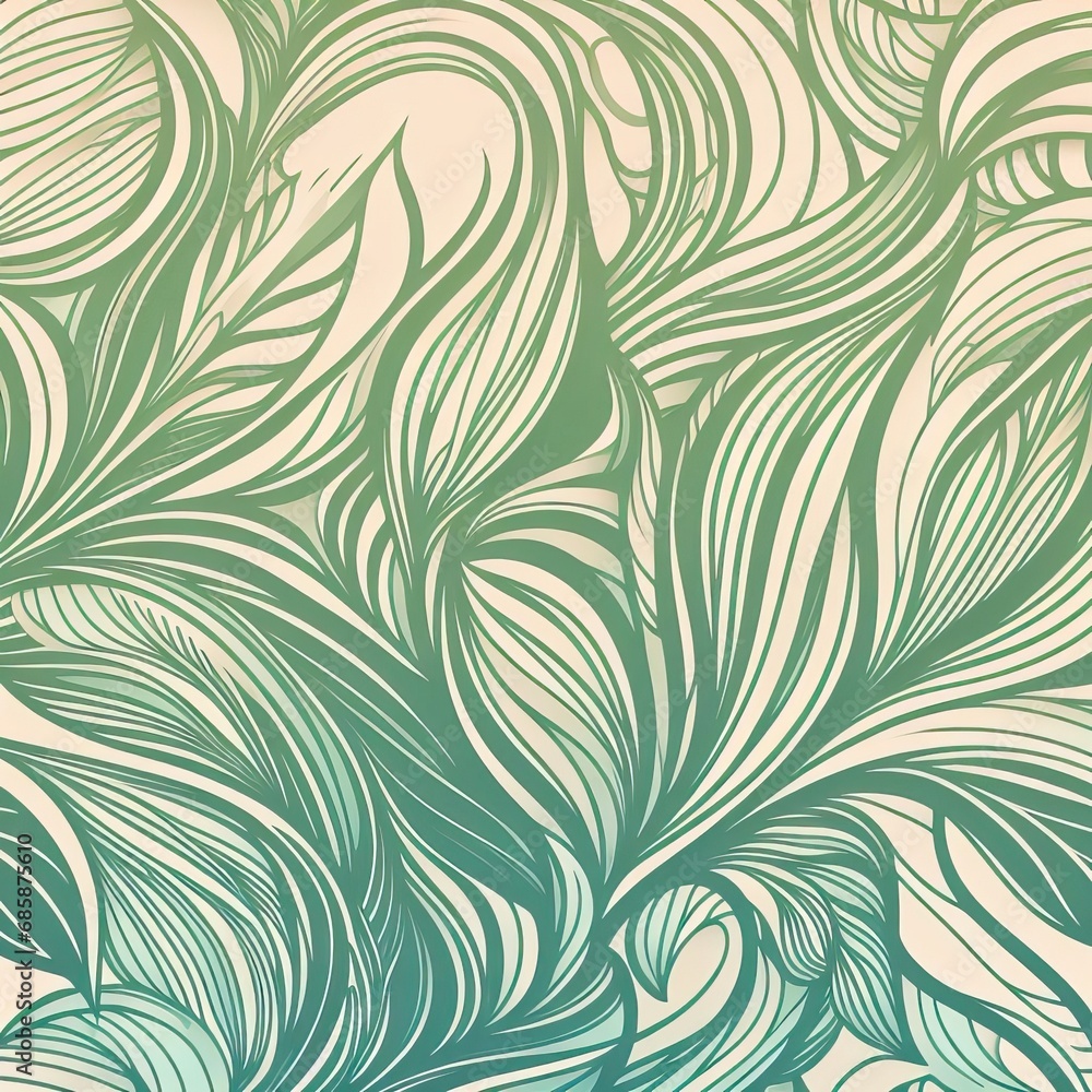Organic green floral art abstract background Generative AI Organic green floral art abstract background Generative AI
