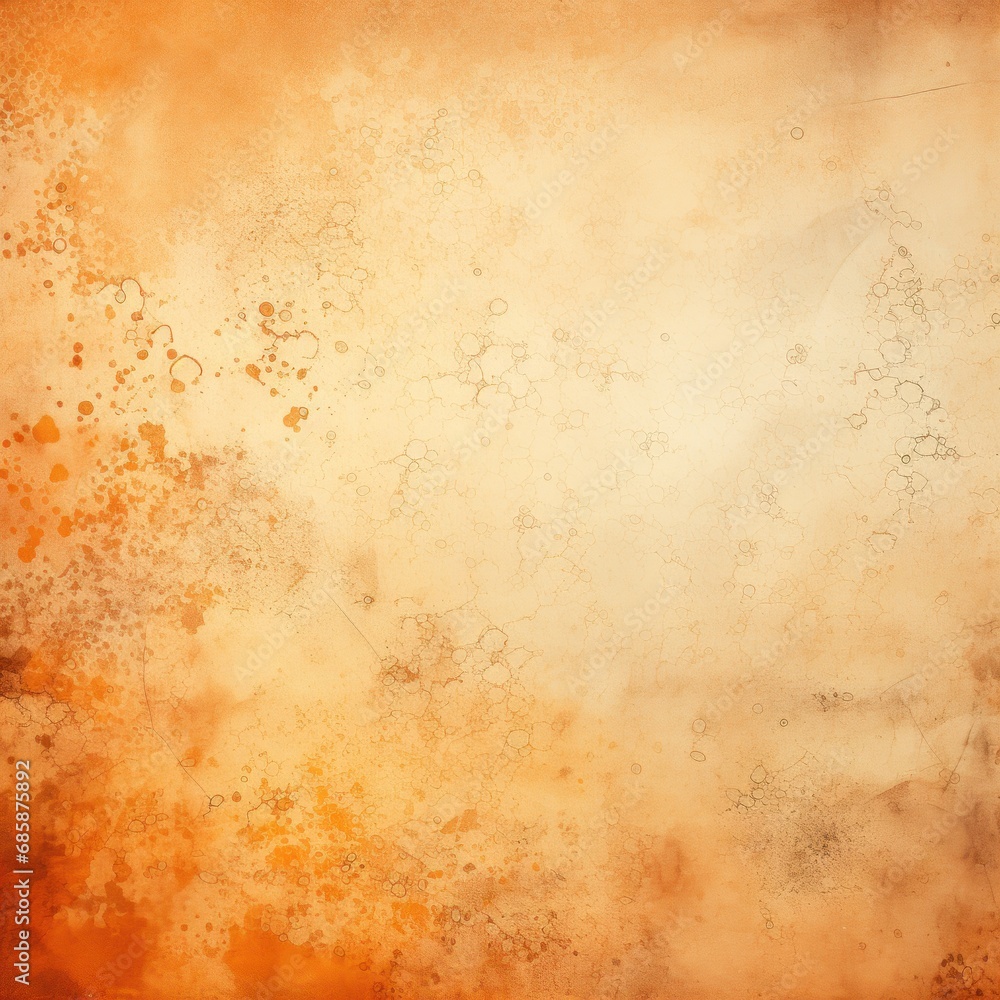  a grungy orange and yellow background with lots of small white dots on the top of the image and the bottom half of the image of the frame with a black border.