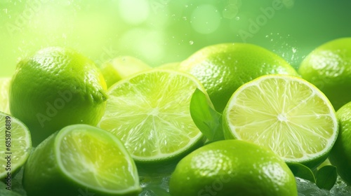 a pile of limes sitting on top of a table next to a pile of limes next to a pile of limes next to a pile of limes.