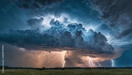  an image of a storm in the sky with clouds and lightning in the sky and lightning in the sky and lightning in the sky with clouds and lightning in the sky.