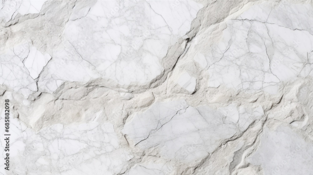 White Marble with Pumice Horizontal Background. Abstract stone backdrop. Bright natural material texture. AI Generated Photorealistic Illustration.