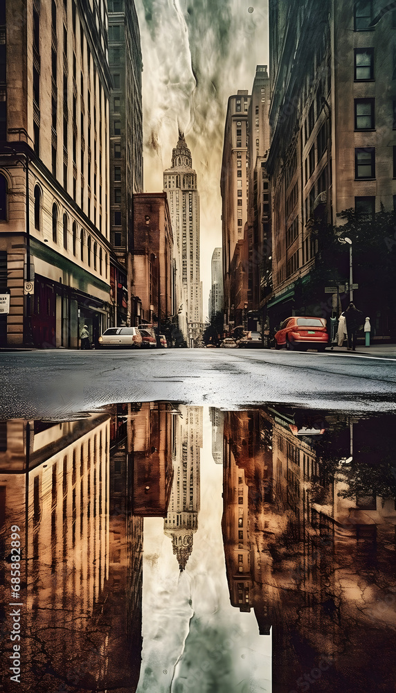 Rainy City Street 