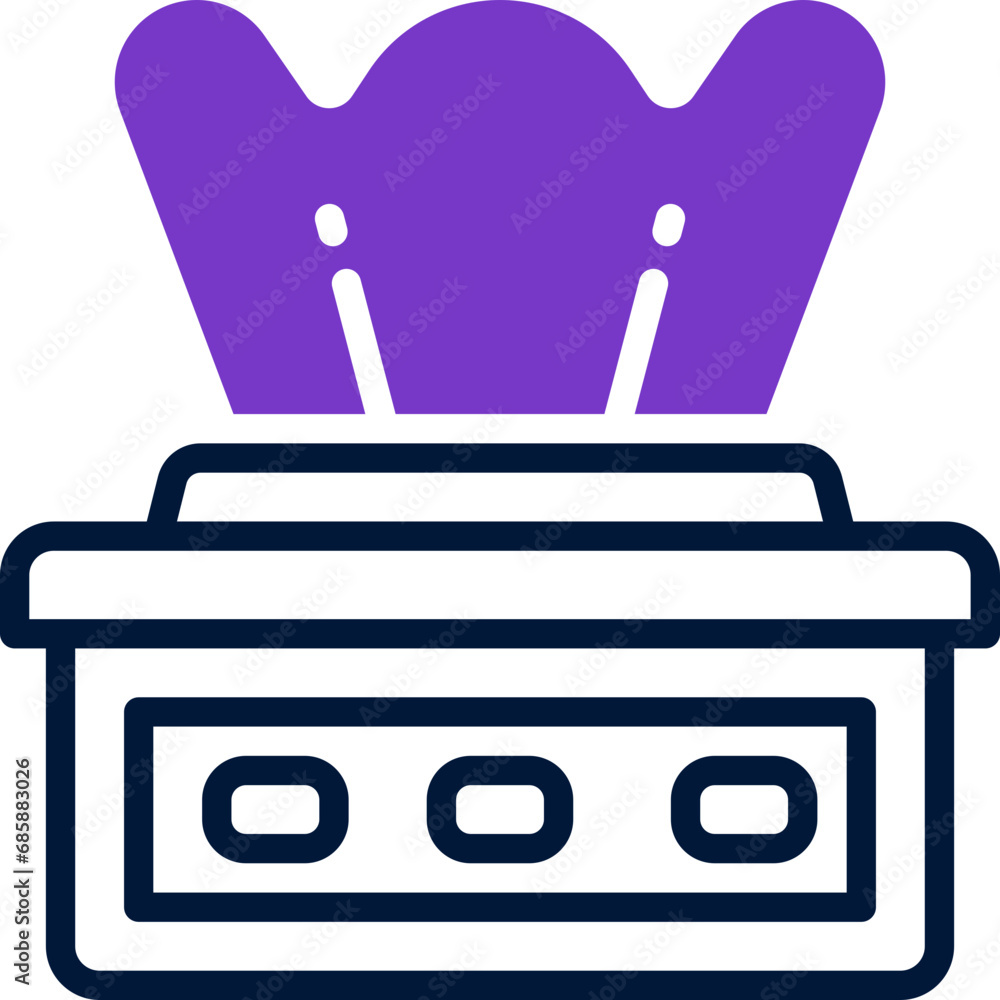 tissue box icon. vector dual tone icon for your website, mobile, presentation, and logo design. tissue box icon. vector dual tone icon for your website, mobile, presentation, and logo design.