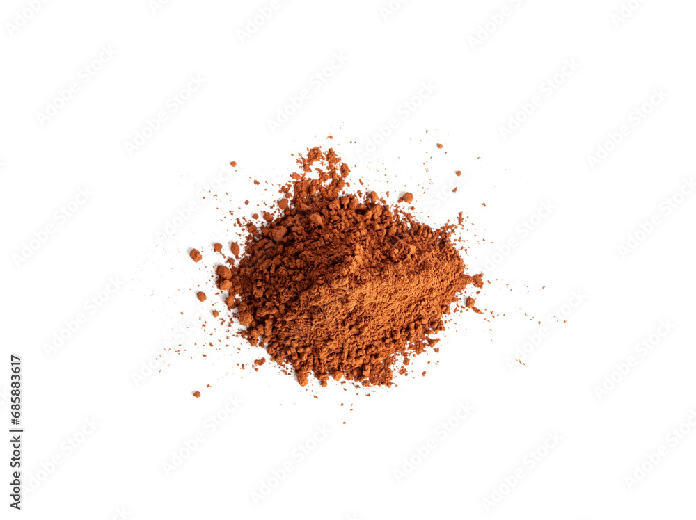 Cocoa Powder Isolated, Cacao Dust Pile, Dry Ground Cocoa Beans, Cocao Powder Pile for Chocolate Cocoa Powder Isolated, Cacao Dust Pile, Dry Ground Cocoa Beans, Cocao Powder Pile for Chocolate