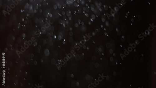 mist particles in slow motion photo