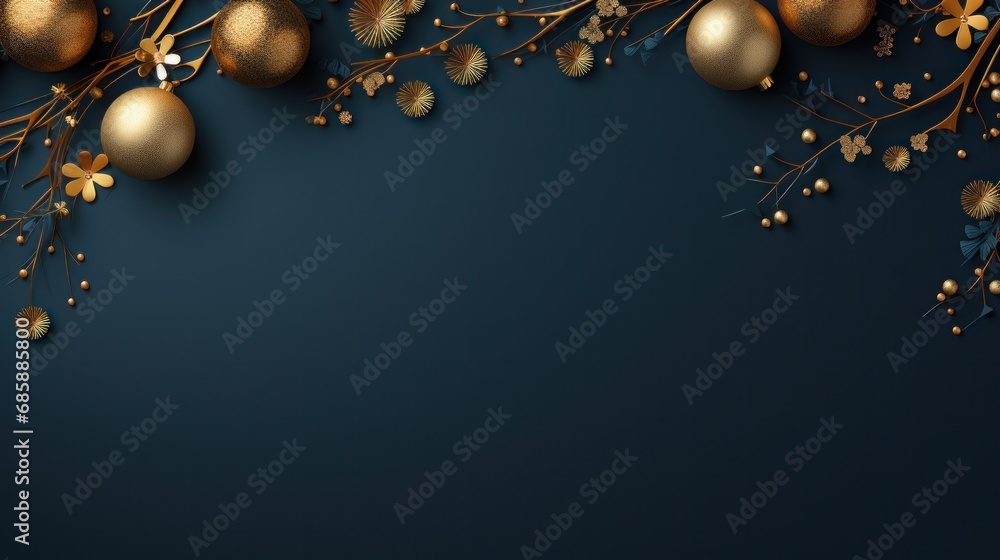 dark blue and gold christmas holiday card, dark blue and gold christmas holiday card,