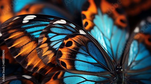 Patterns in butterfly wings up close