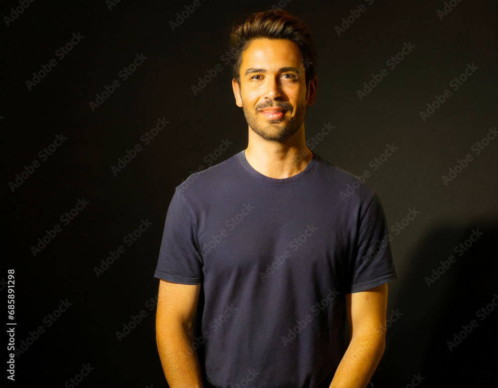 Headshots of a Smiling man: Capturing Casual Happiness in the Studio Headshots of a Smiling man: Capturing Casual Happiness in the Studio
