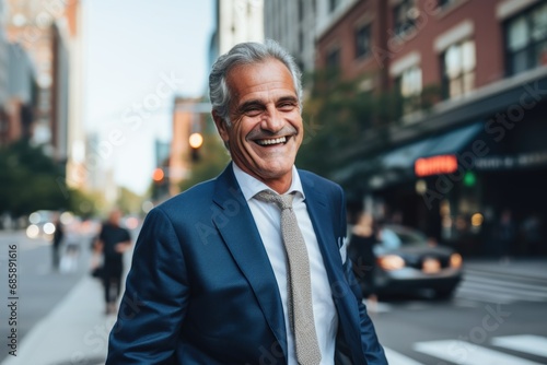 Wallpaper Mural Portrait of a happy senior businessman in the city Torontodigital.ca