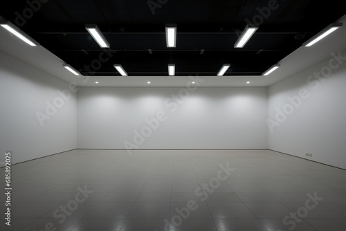 white Empty Space. AI generative