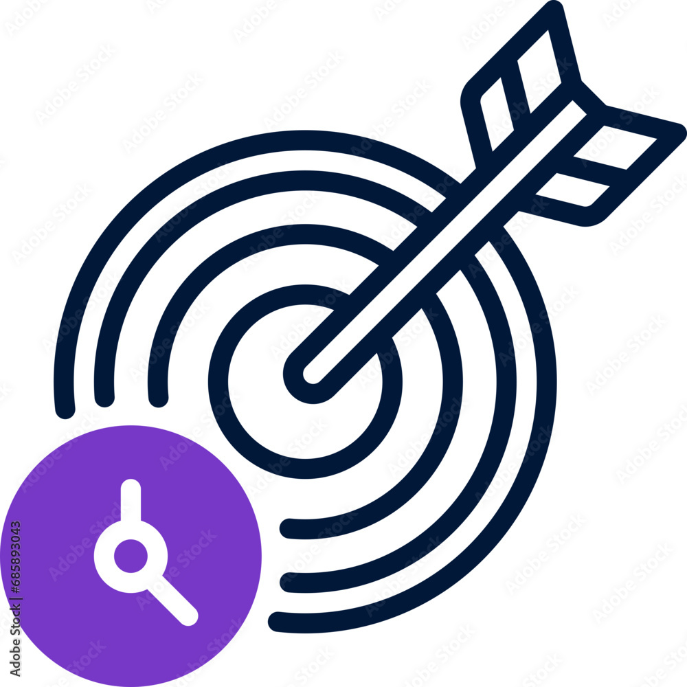 target time icon. vector dual tone icon for your website, mobile, presentation, and logo design. target time icon. vector dual tone icon for your website, mobile, presentation, and logo design.