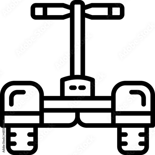 segway icon. vector line icon for your website, mobile, presentation, and logo design.
