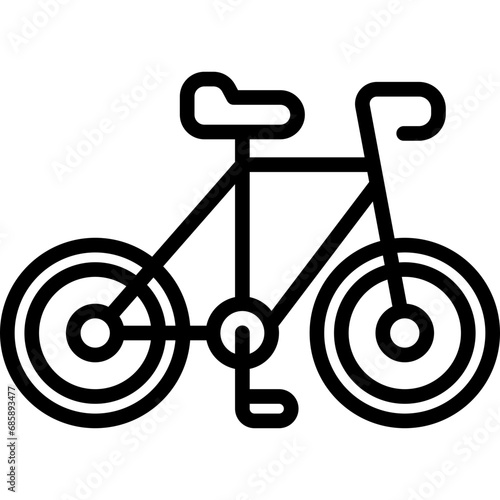 bike icon. vector line icon for your website, mobile, presentation, and logo design.