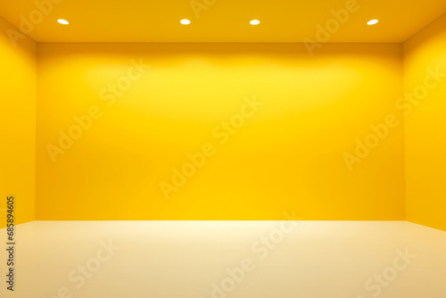 Yellow Empty Space. AI generative
