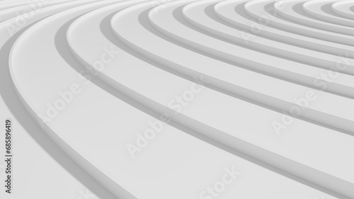 Abstract white lines background. 3d rendering