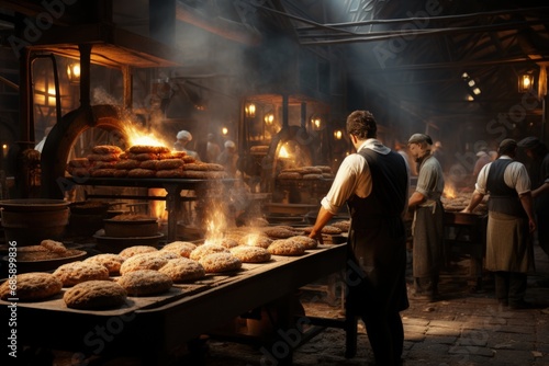 workers team on bread factory © Наталья Добровольска