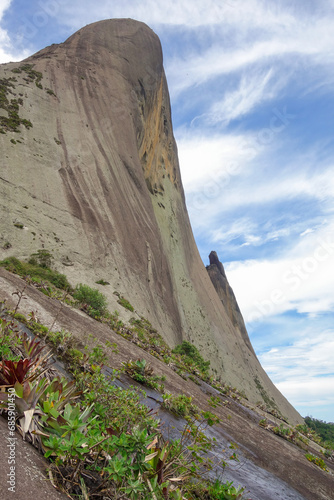 Fototapeta Naklejka Na Ścianę i Meble -  huge Pedra Azul rock formation, in Domingos Martins, Espirito Santo state, Brazil