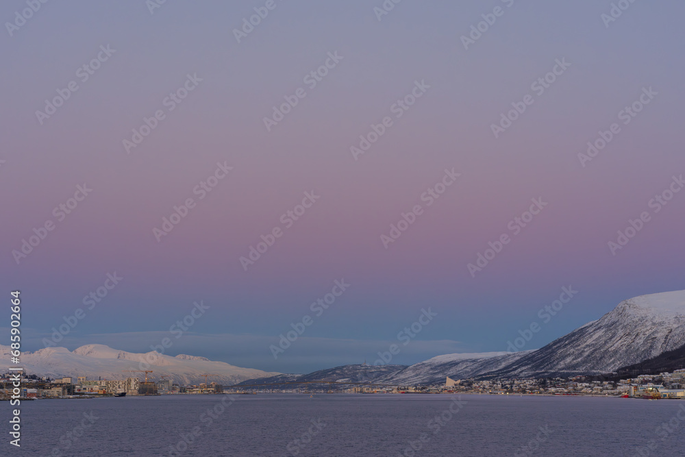Winter light over Tromsø, Norway