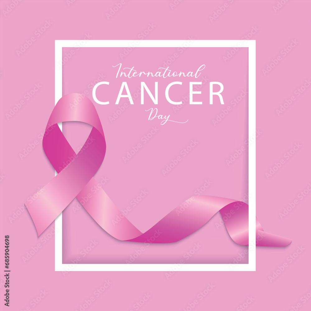 Breast cancer awareness month horizontal banner template design. Editable banner with pink ribbon illustration in colorful background.