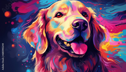 Lively Lab Palette: A Kaleidoscope of Canine Colors