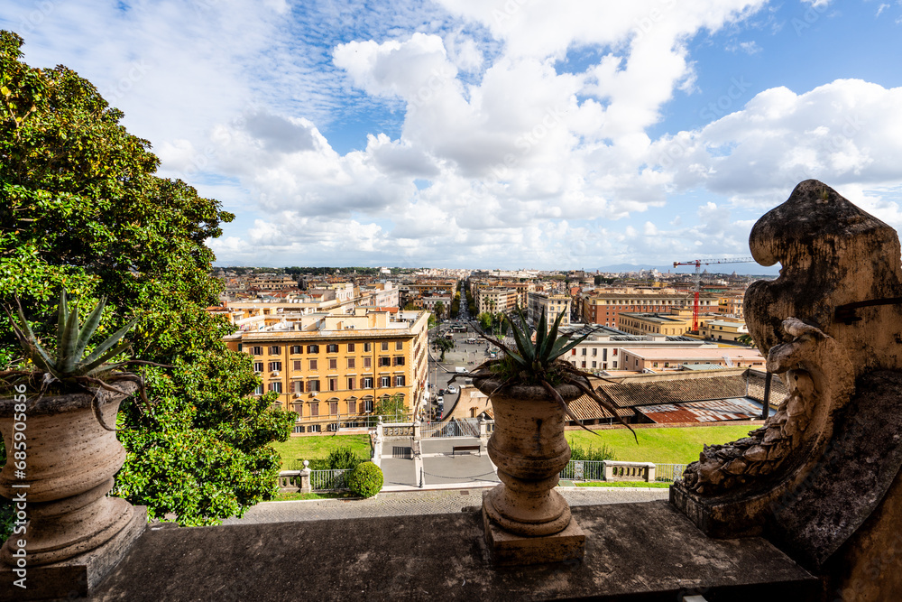 Rome, Italy viewed from the Vatican City