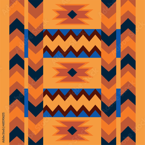 native american pattern colored