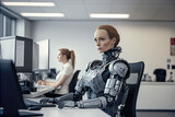 Female Humanoid Robot as an Office Professional: The Integration of AI in Modern Workspaces, Generative AI