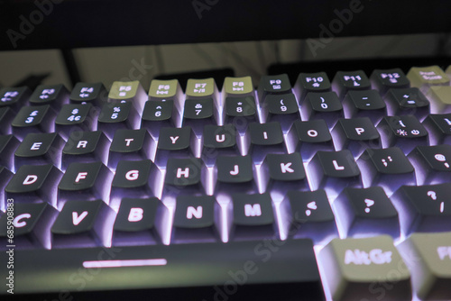 Wireless Illuminated Keyboard for Computers - Modern and Sleek Design with Backlit Keys in Low Light