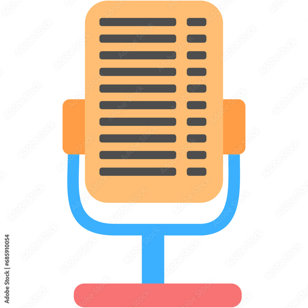 Microphone Illustration