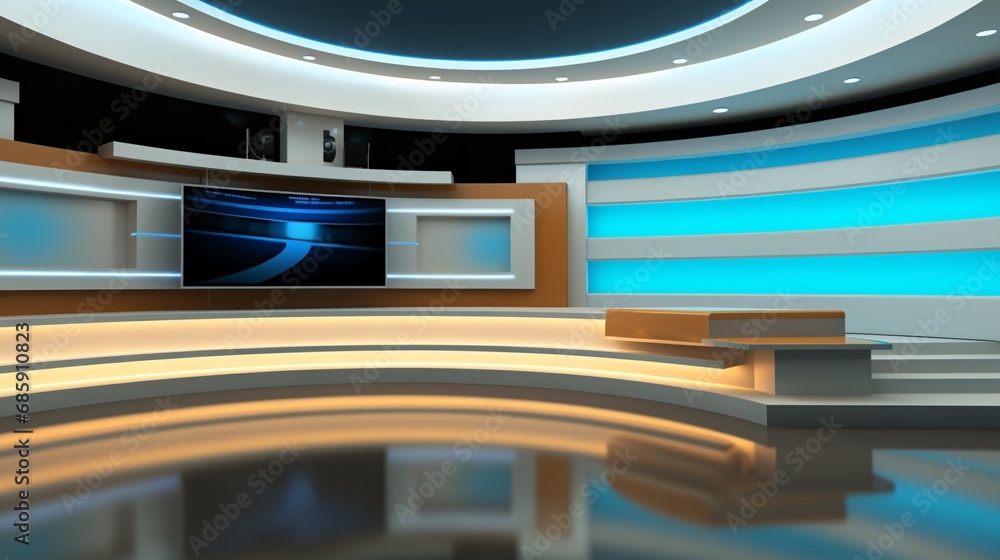 Tv Studio. Background for TV shows . News studio. The perfect backdrop ...