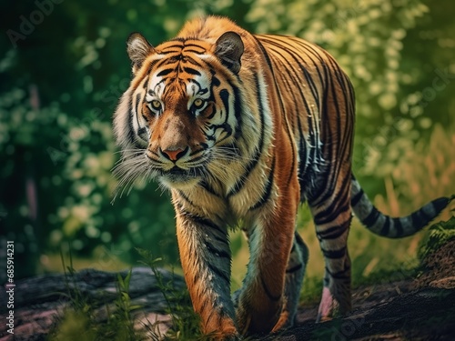 Hypperealistic hd animals. Tiger in wild nature. High quality photo. Generated Ai