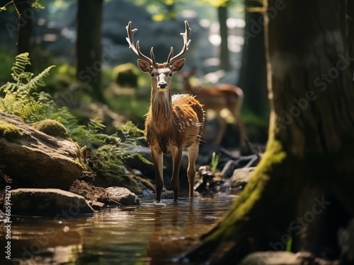 deer in the woods © iryna