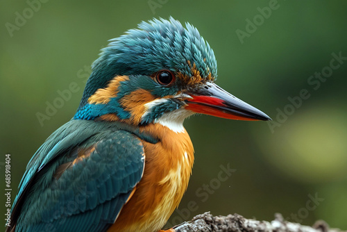European Kingfisher ( Alcedo atthis ) close up