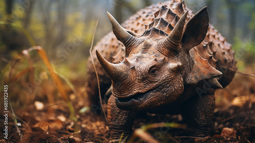 トリケラトプスのイメージ - image of Triceratops - No4-9 Generative AI