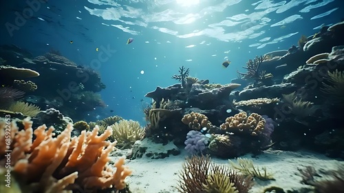 Fototapeta Naklejka Na Ścianę i Meble -  coral reef and fishes