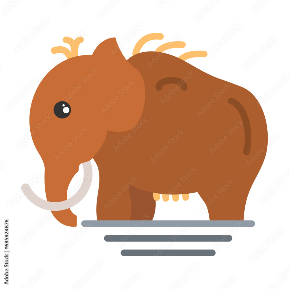Fototapeta premium Mammoth Icon