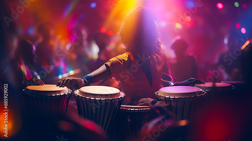 Latin Drums Close-Up Image photo