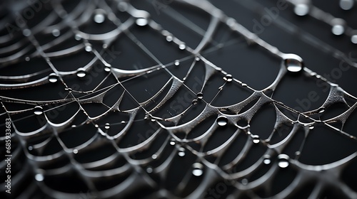 Details of intricate spider webs
