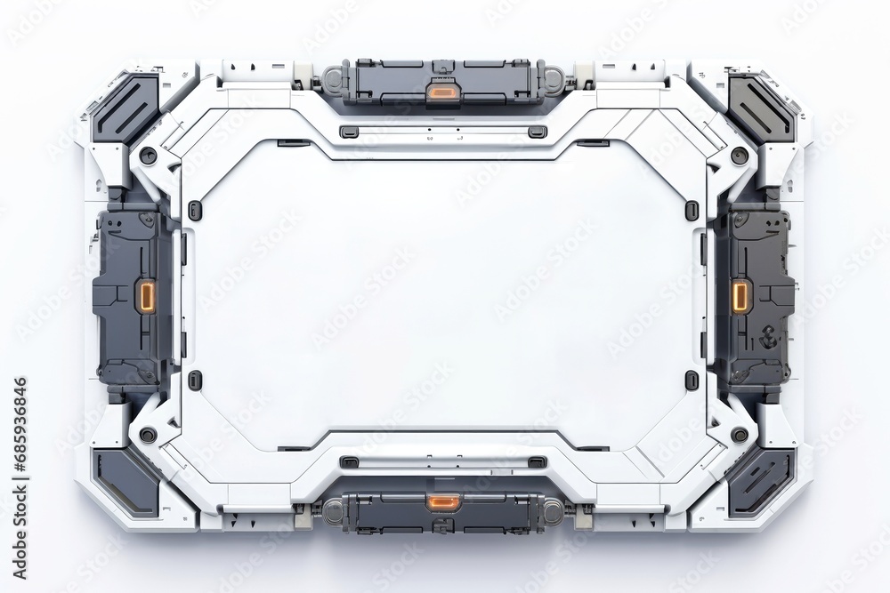 Abstract high tech border, futuristic technology background