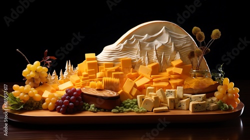 Artistic and seasonal cheese displays