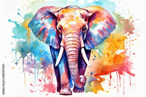 Drawing background art nature safari illustration africa african design watercolor mammal animal wildlife elephant photo