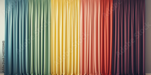 Colorful Curtain Images Colorful Curtains Images .AI Generative 