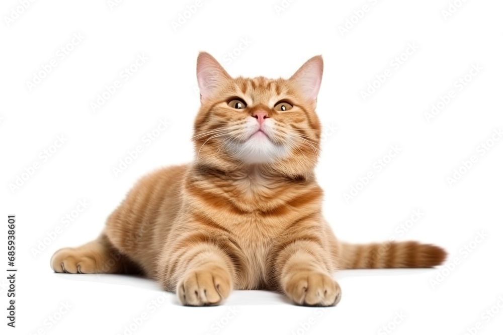 british cat isolated on white british cat isolated on white