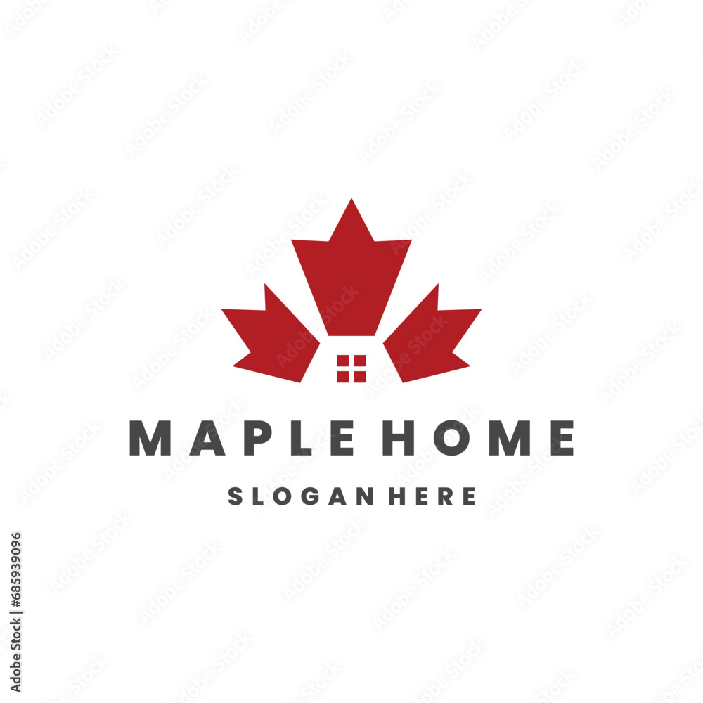 Maple home Logo Concept Design Template Element Vector Illustration. Maple home Logo Concept Design Template Element Vector Illustration.