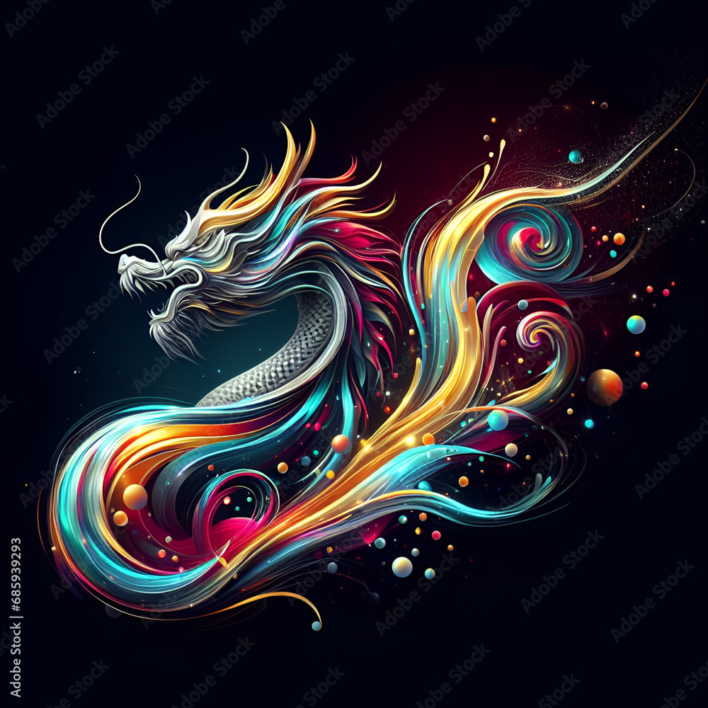 dragon, illustration, design, decoration, art, tattoo, animal, vector, pattern, symbol, ornament, flower, asia, floral, style, color, shape, sculpture, culture, oriental, fantasy, swirl, power,