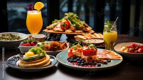 Fusion brunch and breakfast delights